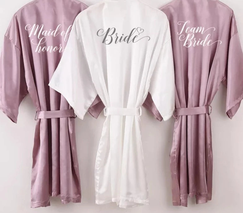 Mauve Bridal Party Robes