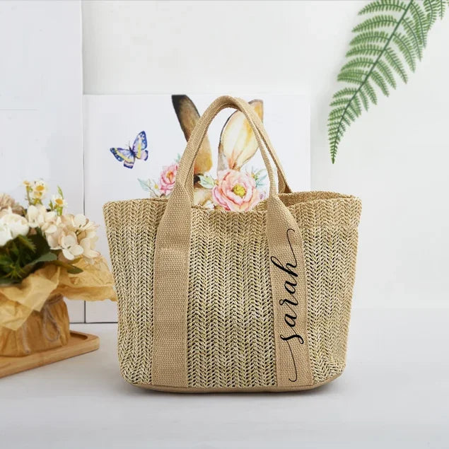 Personalized Burlap Tote