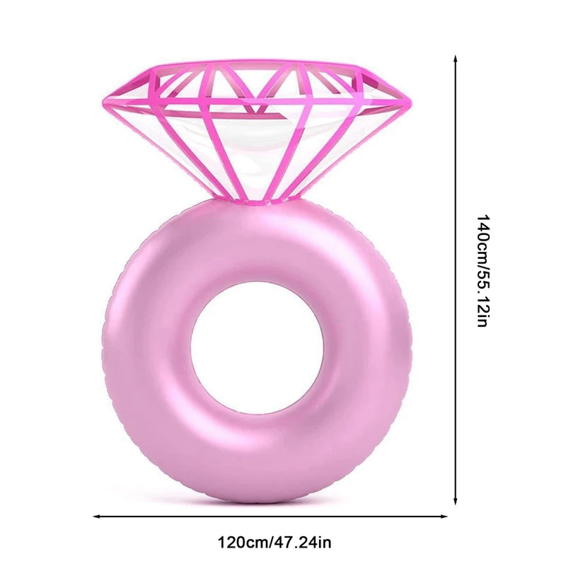 Inflatable Diamond Ring Pool Float