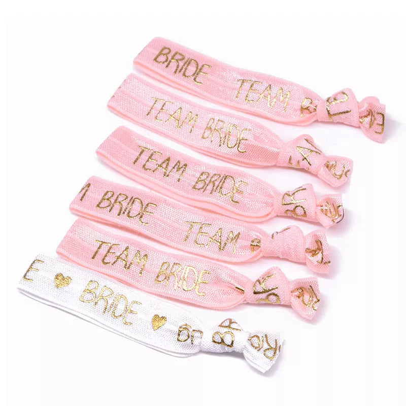 11 PC Bridal Party Hair Ties