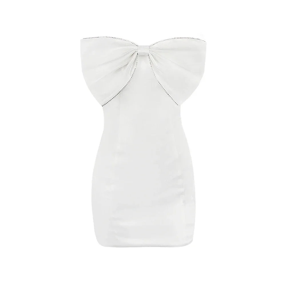 Diamond Bow Mini Dress