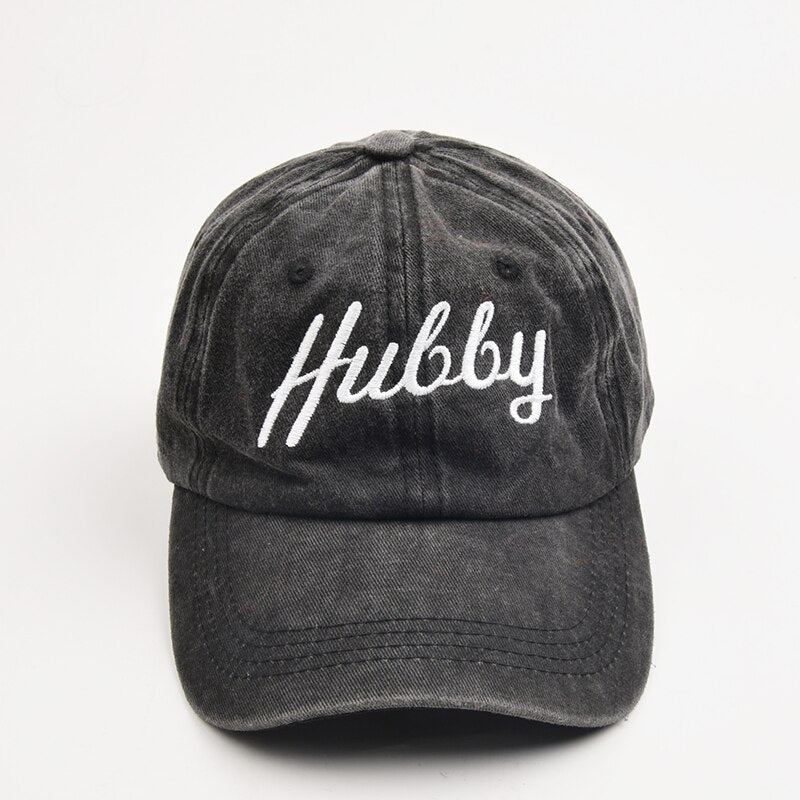 Wifey and Hubby Baseball Caps