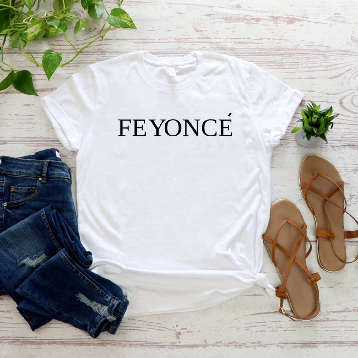 White short sleeve Feyonce t-shirt 