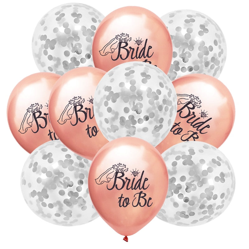 10Pcs Balloon Bouquet w/ Confetti Balloons