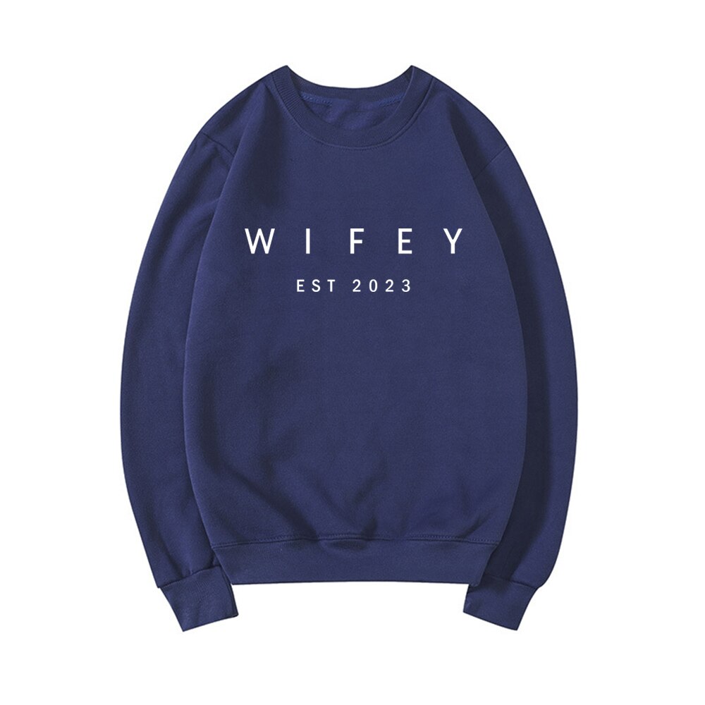 Navy Wifey Est 2023 sweatshirt
