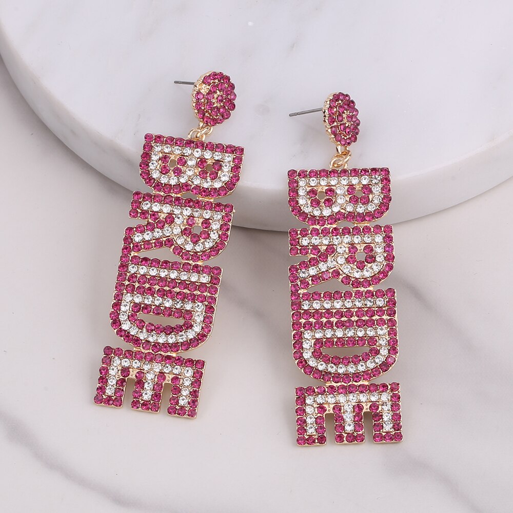 Beaded Bride Statement Earrings