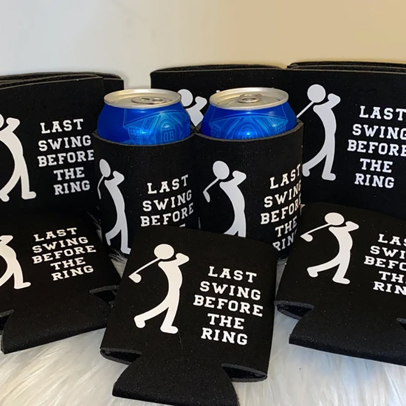 Last Swing Before The Ring Koozie